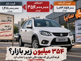 کوییک بخرید ۳۵۴ میلیون زیر قیمت بازار / قرعه‌کشی‌ای که دوباره دلالی خودرو را جذاب کرد